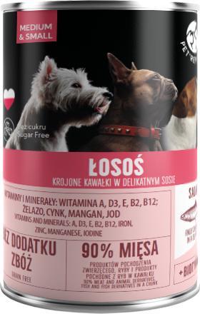 Pet Republic PetRepublic kawałki w sosie z łososiem 6x400g