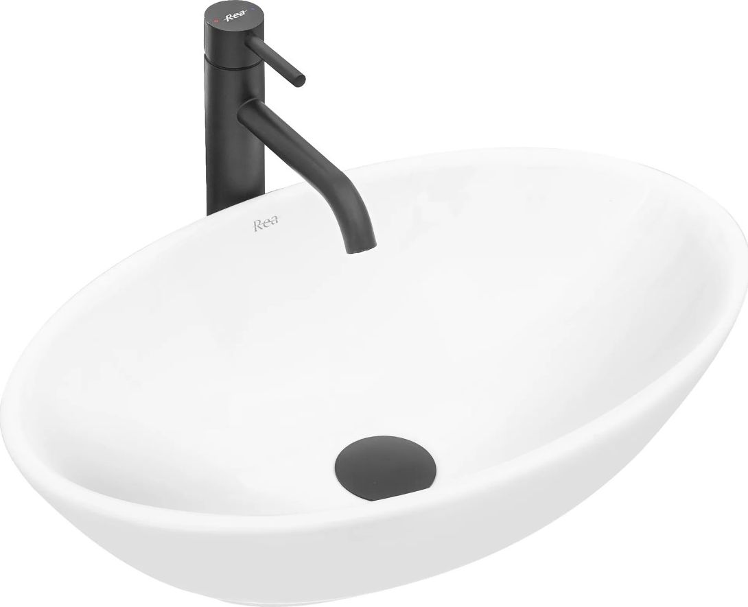 Umywalka Rea Pamela nablatowa 53cm biała