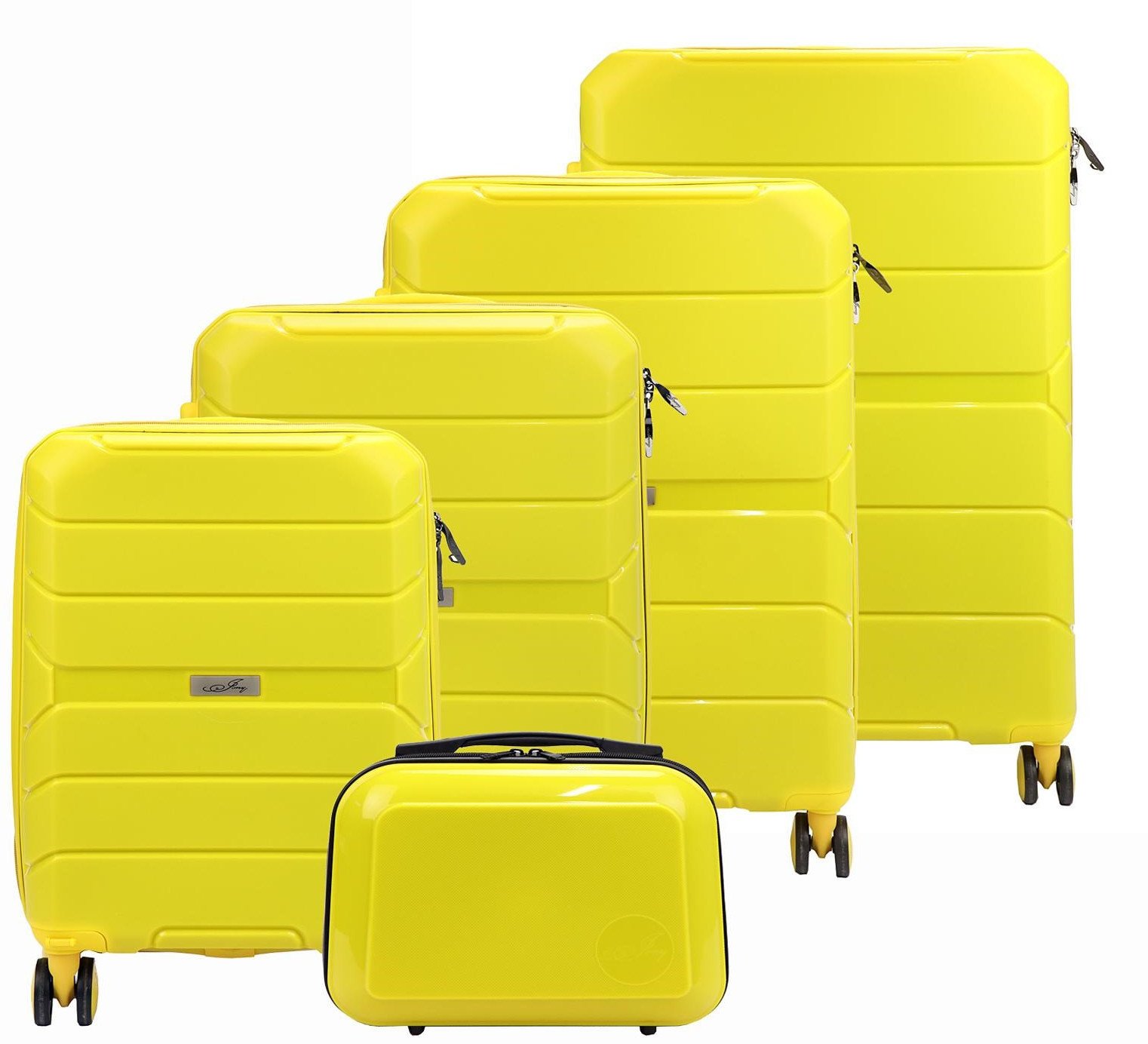 Jony Zestaw walizek Z01 x5 Z żółte