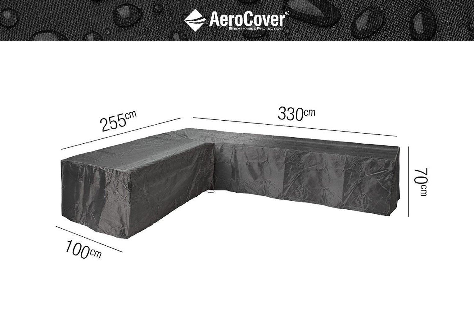 Pokrowiec na meble ogrodowe 330X255 cm. Lewy