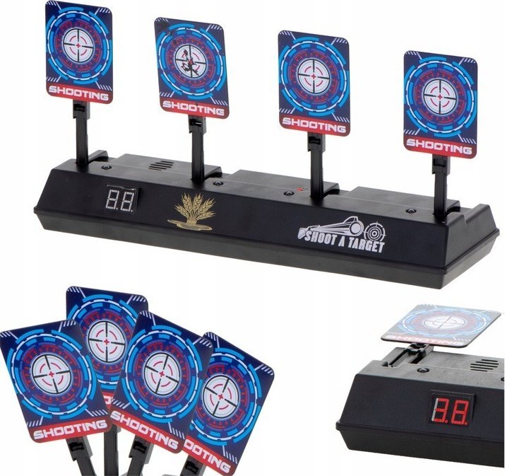 Gra Dla Dzieci Tarcza Do Strzelania Strzelnica 4 Cele Licznik Cyfrowy