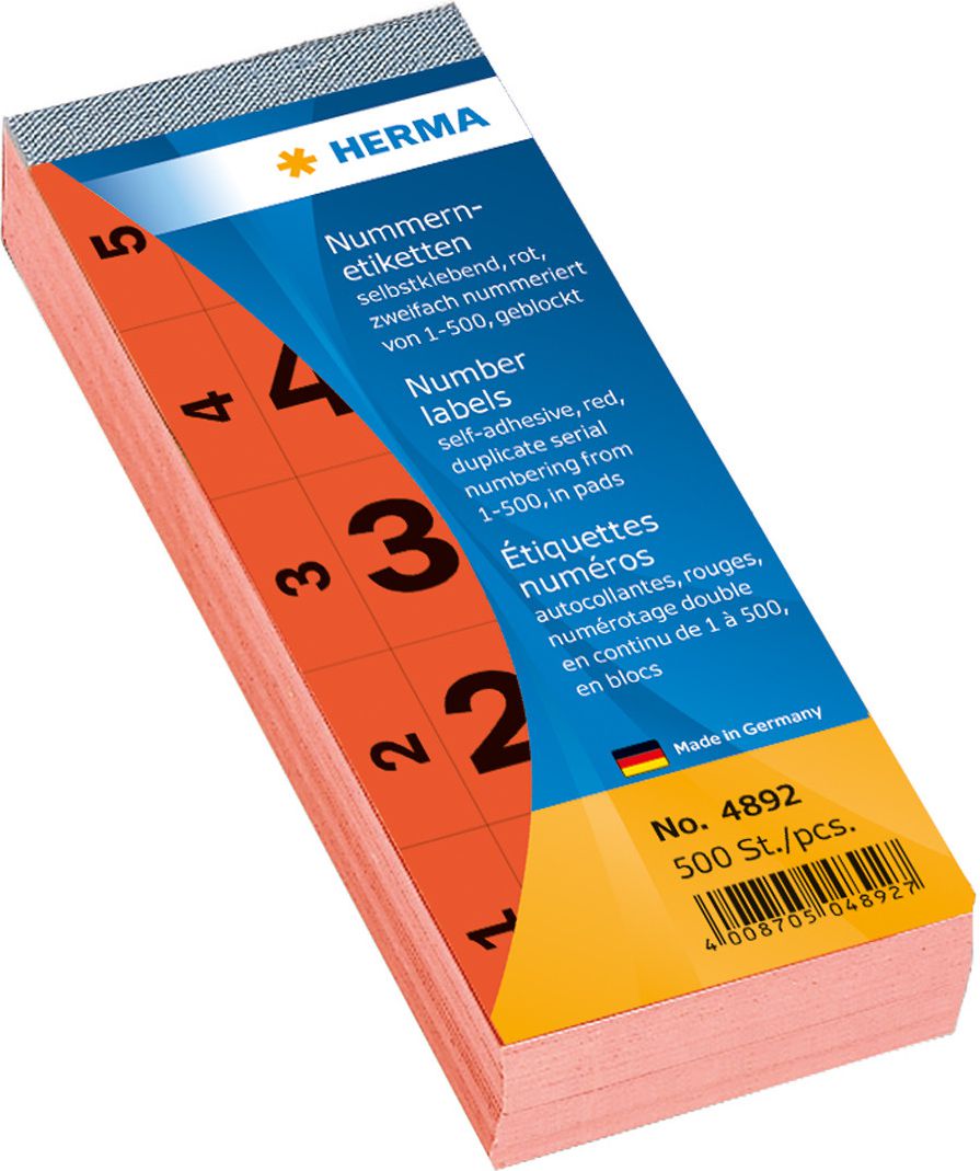 Herma Etykiety samoprzylepne 28 x 56mm / 500 sztuk (4892)
