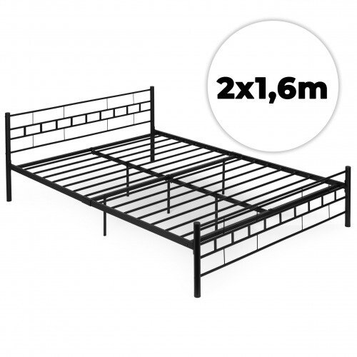 Łóżko metalowe ModernHome minimalistyczne 140x200 cm
