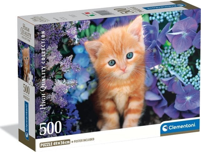 Clementoni Puzzle Compact Gattino Rosso 500 elementów (35585)