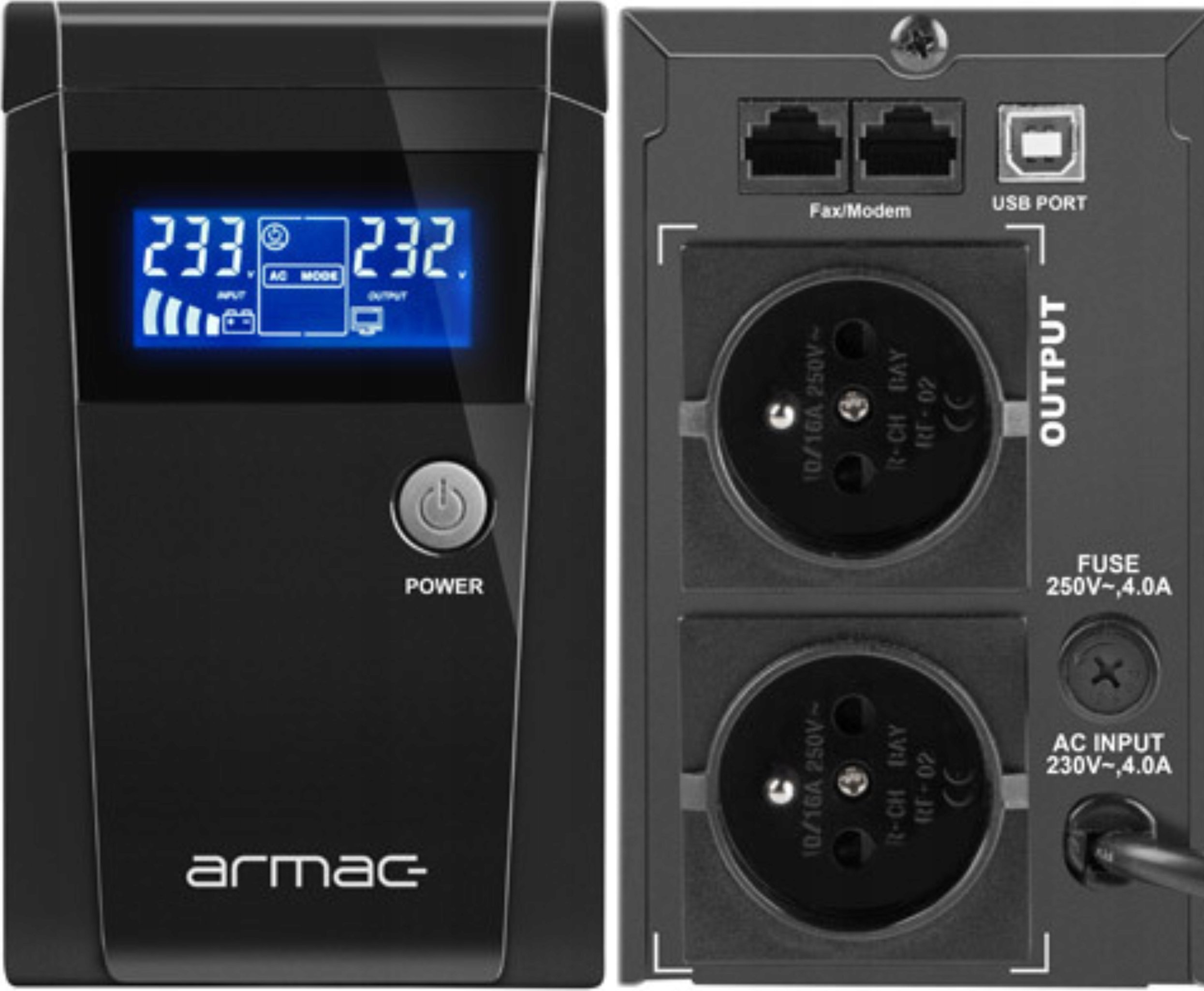 UPS Armac Office LCD 850E (O/850E/LCD)