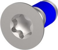 SCHROFF Elementy montażowe SCHROFF do wytrzymałych komponentów, śruba z łbem stożkowym z zabezpieczeniem gwintu, Torx, M4 x 10