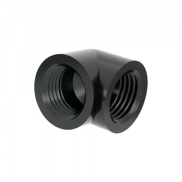 Barrow Special Adapter 90 stopni G1/4 cal IG na G1/4 cal IG - czarny