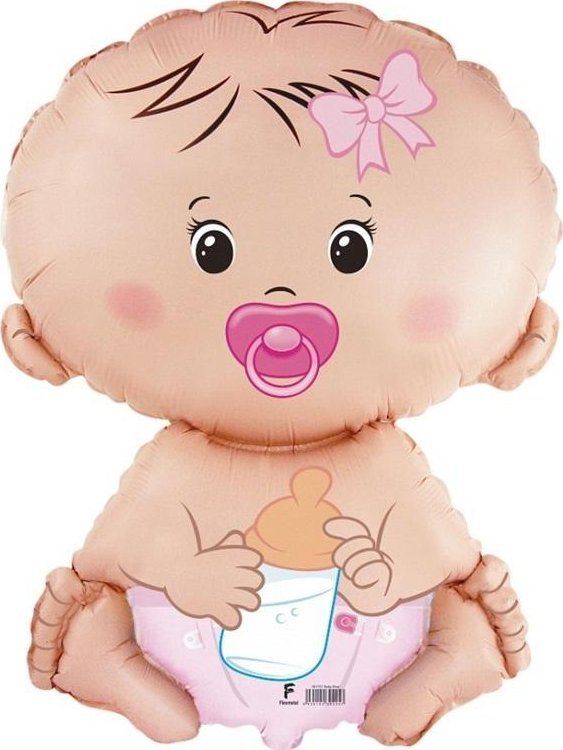 Balon foliowy bobas Dziewczynka 67cm