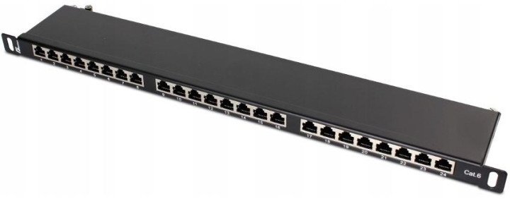Patch Panel Ftp Cat.6 24 Porty 0.5U Pgf-6Ftp24-B8 Getfort
