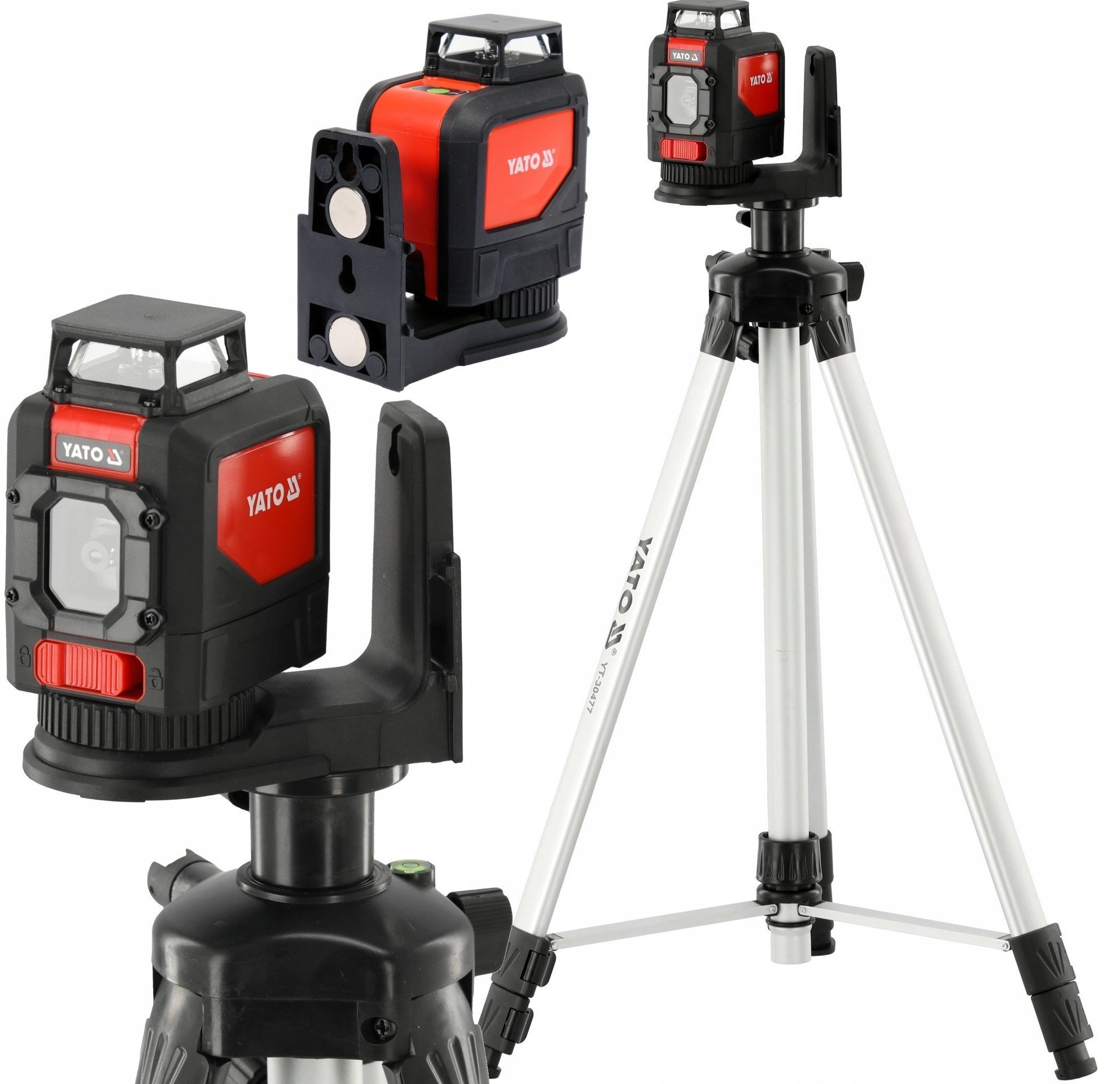 YATO LASER ZIELONY 5 LINIOWY 360st. ZESTAW