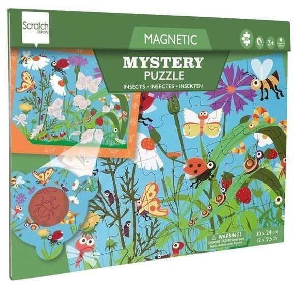 Magnetic puzzle and 2-in-1 game Worms