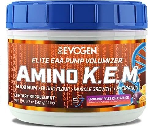 Evogen Evogen - Amino K.E.M. EAA, Smashin' Passion Orange, Proszek, 563g