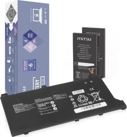 mitsu Bateria HB4692J5ECW-31 do Smartphome Huawei Matebook D15 3665 mAh (42 Wh) 11.46V