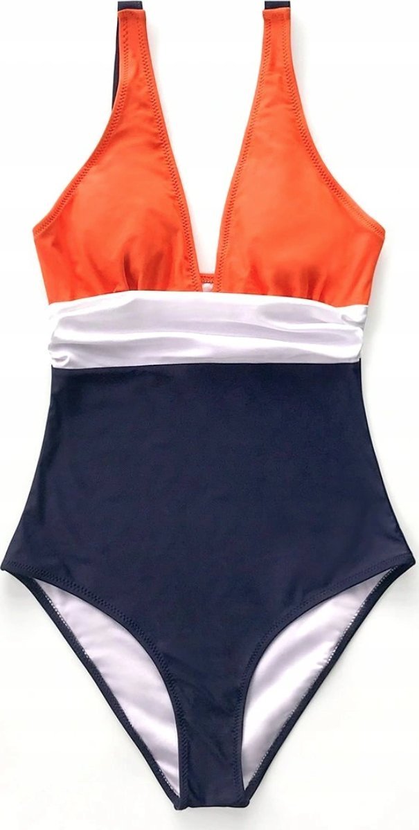 Jednoczęściowy strój kąpielowy modelujący 3 pasy XL