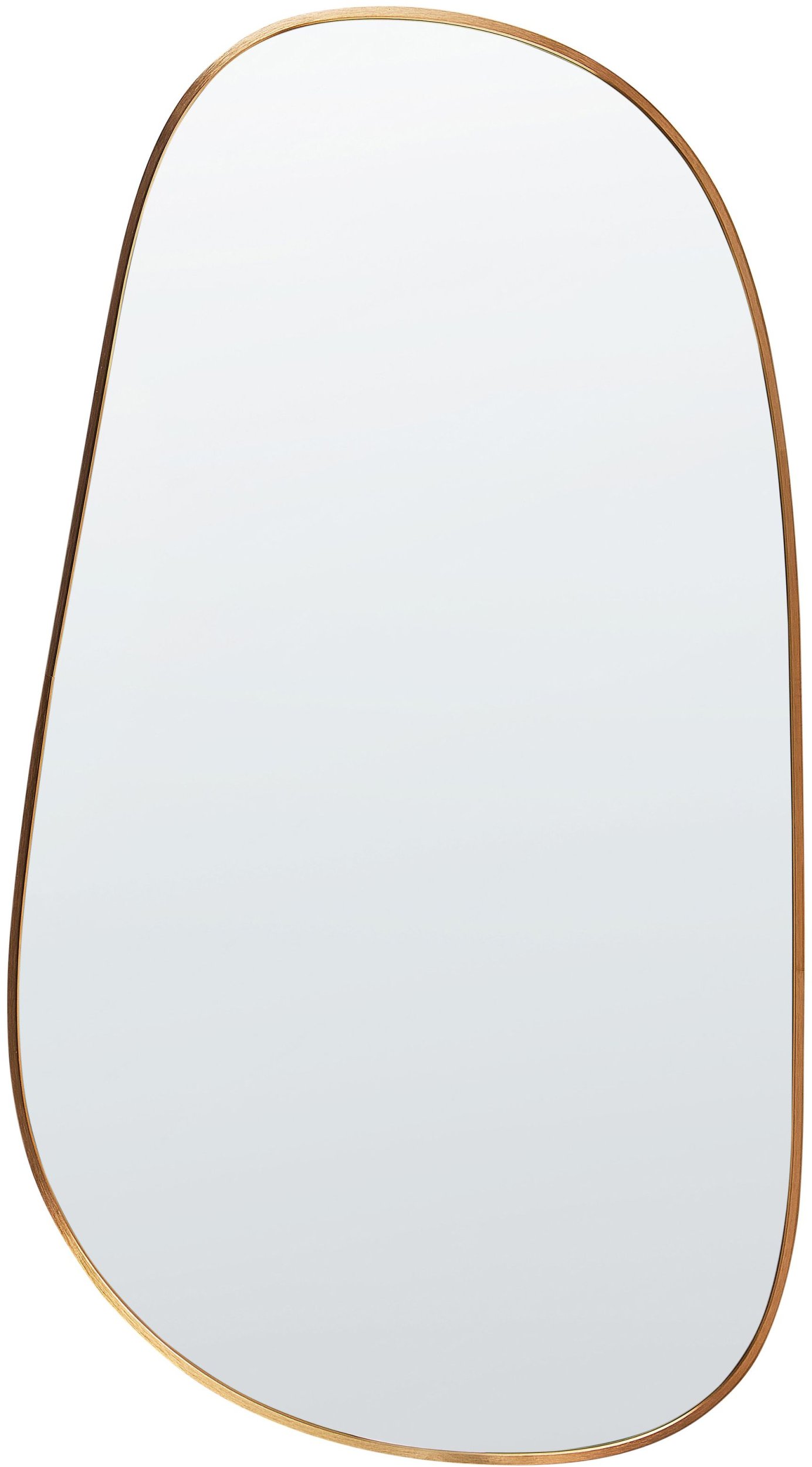 Beliani Lustro ścienne VERNAIS 60 cm 110 cm Metal Złoty