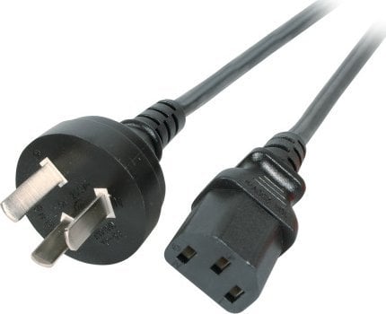 Kabel zasilający EFB Elektronik EK492.1,8V2 kabel zasilające Czarny 1,8 m Wtyczka zasilająca typu I C13 panel