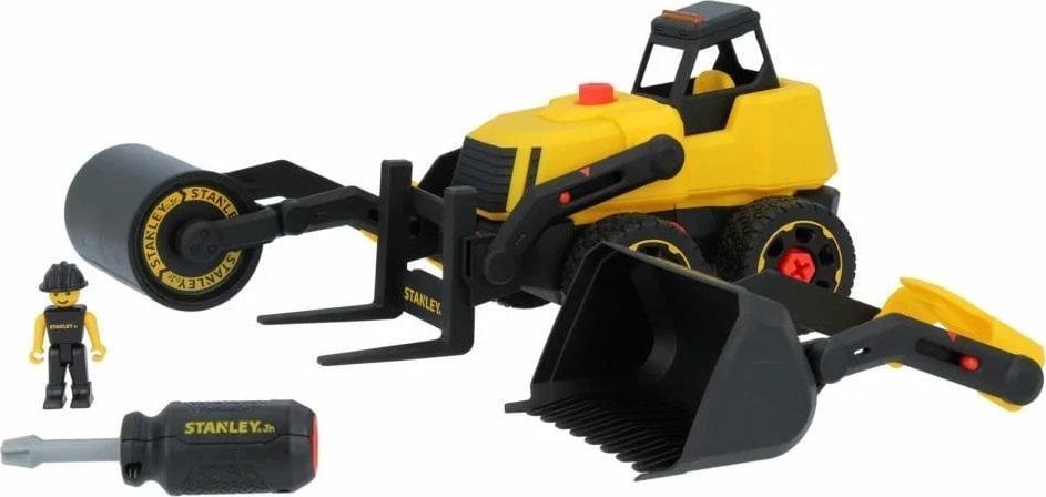 Zestaw 3w1 - Koparka, walec, wózek widłowy