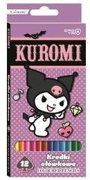 Kredki ołówkowe trójkątne Kuromi 12 kolorów