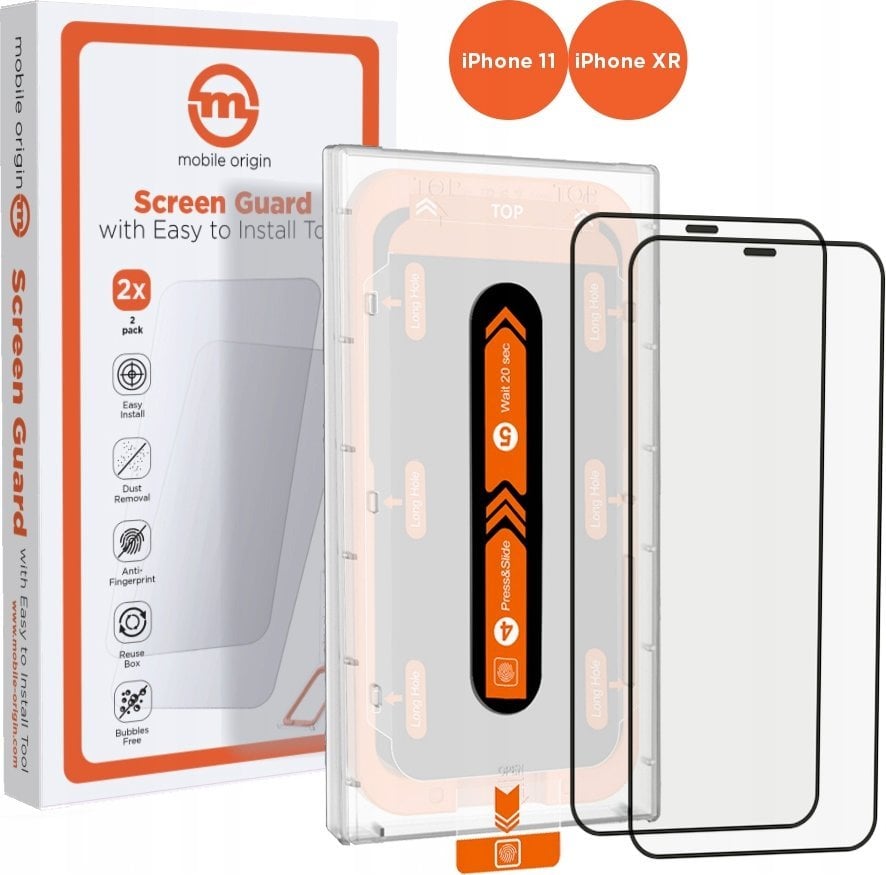 Mobile Origin Screen Guard iPhone 11 / XR z wygodnym aplikatorem, 2szt.