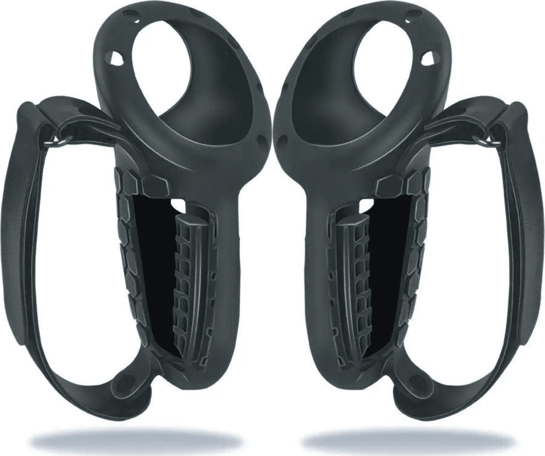 Vortex Virtual Reality Silikonowy pokrowiec na kontrolery z otworem na baterię Czarny | do Meta Quest 3