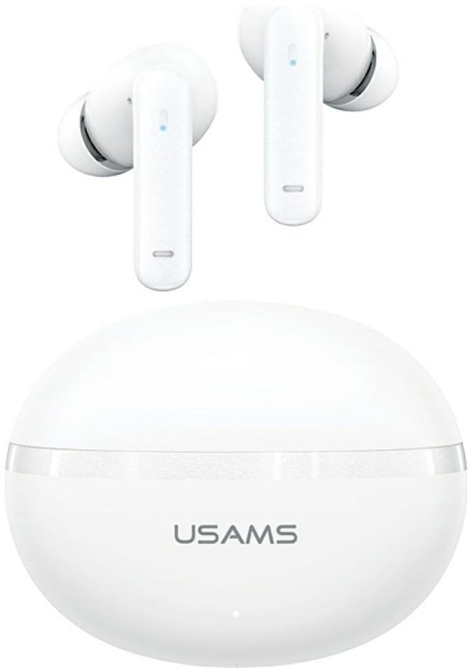 USAMS Echo E02 TWS Bluetooth Headphones ANC+ENC wireless white