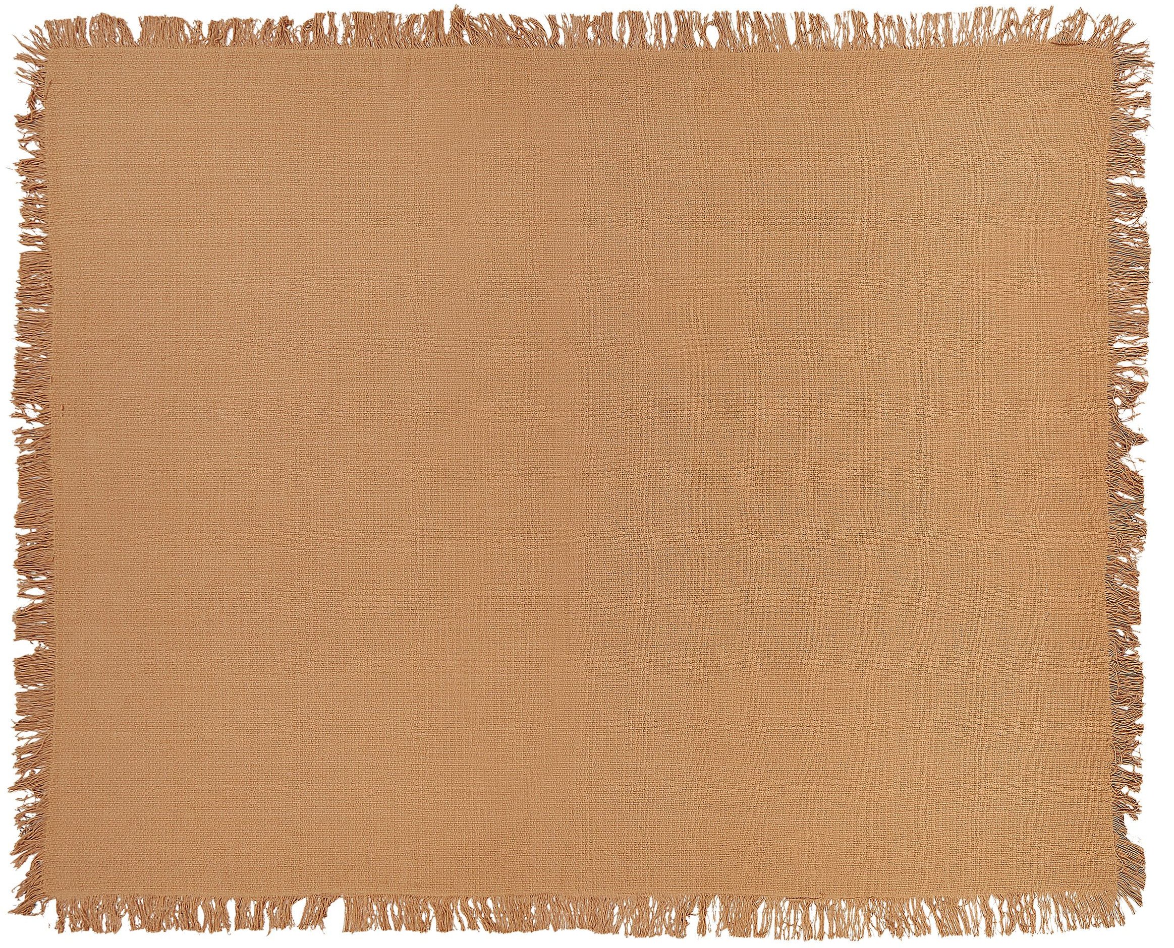 Narzuta na łóżko YERBENT Bawełna 150 x 200 cm Złoty brąz