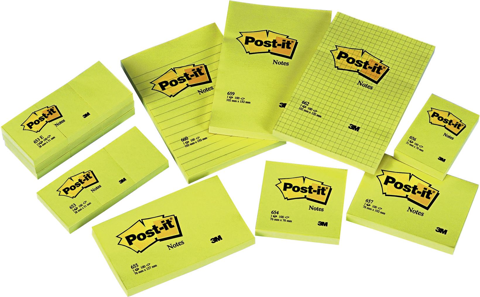 Post-it Bloczek samoprzylepny 102x152/100K żółty (FT510010638)