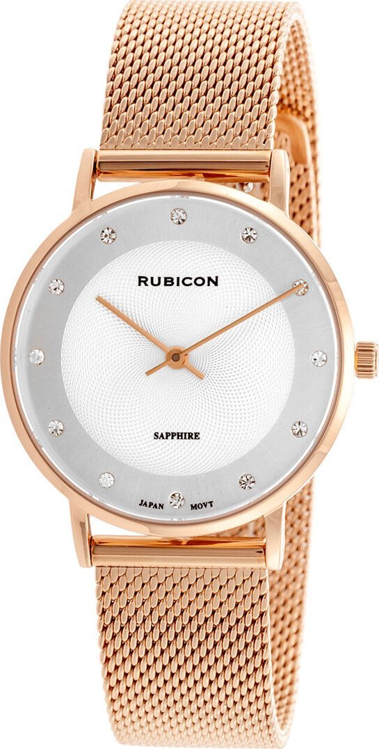 Zegarek Rubicon ZEGAREK DAMSKI RUBICON RNBD88 - SZAFIROWE SZKŁO (zr583k) NoSize