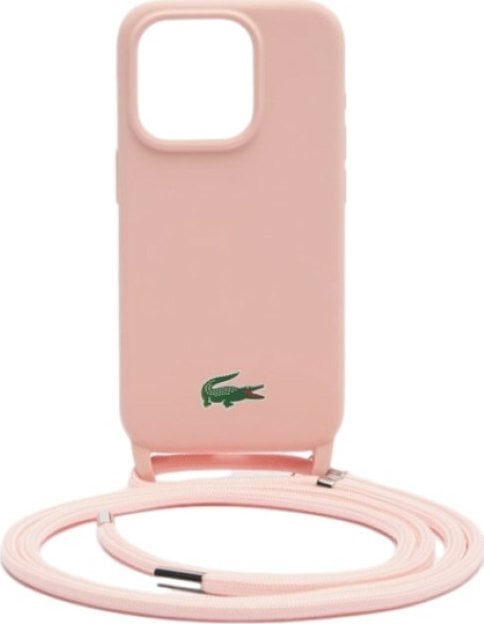 Lacoste Oryginalne Etui Lacoste Hardcase Silicone Cord Lchcp15Ssccrlp Do Iphone 13/14/15 Jasnoróżowy