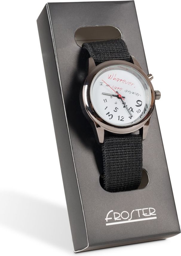 Zegarek Froster Zegarek na rękę dla spóźnialskich