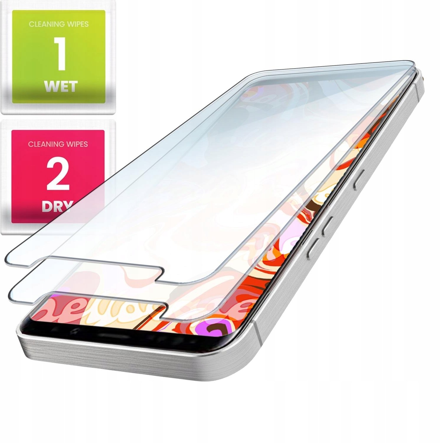 2-PAK Szkło Hartowane Do Samsung Galaxy S9 Plus (Płaskie, 2.5D, Szybka, 9H)
