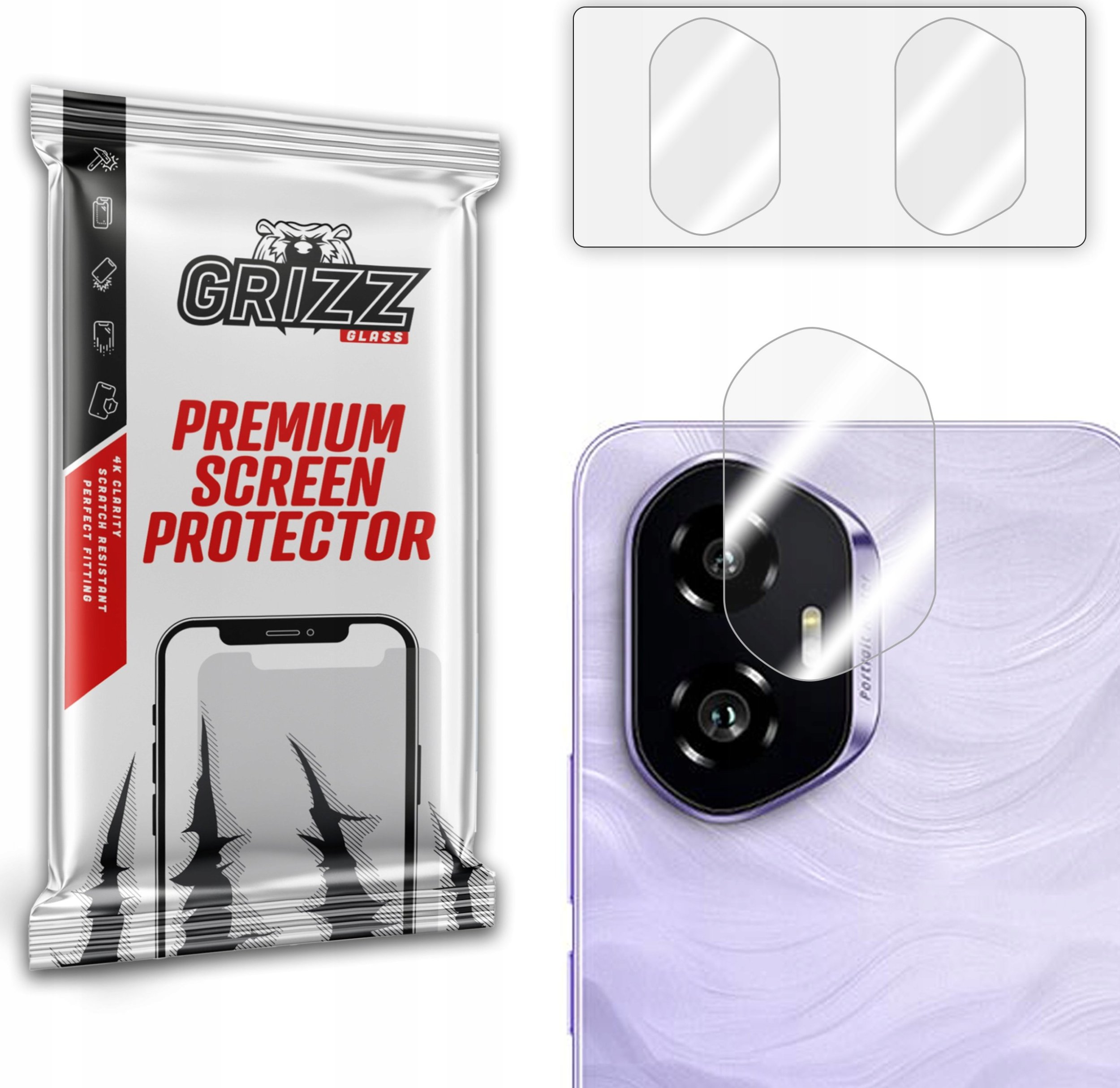 Szkło na aparat GrizzGlass HybridGlass Camera do Honor 300