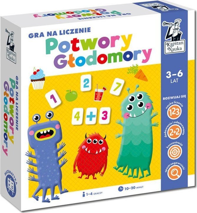 Edgard Gra na liczenie Potwory Głodomory 3-6 lat GR0538