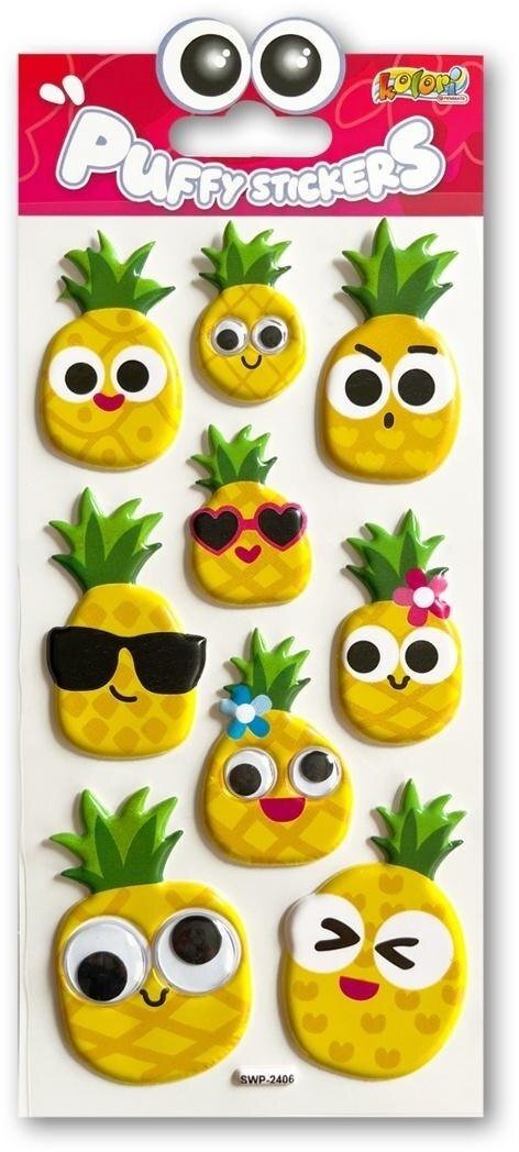 Naklejki puffy Pineapples Eyes