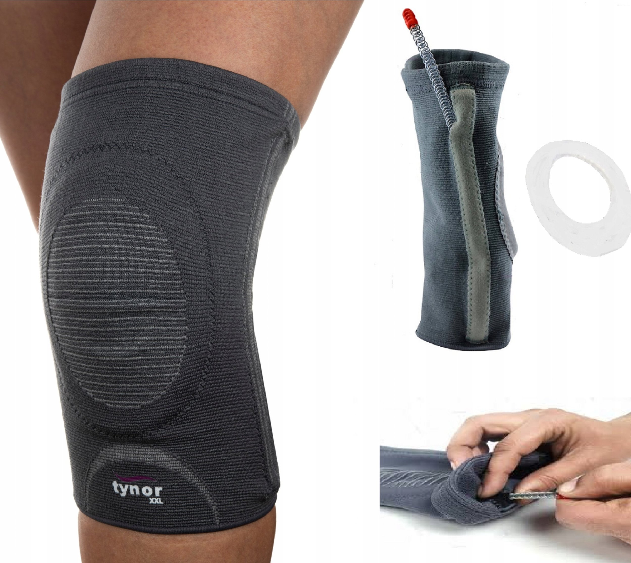 TYNOR ORTEZA KOLANA STABILIZATOR STAWU KOLANOWEGO RZEPKI
