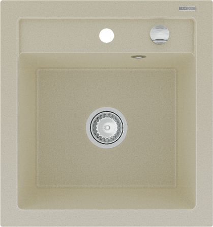 Zlewozmywak Mexen Vito granitowy 1-komorowy 520 x 490 mm, beżowy - 6503521000-69