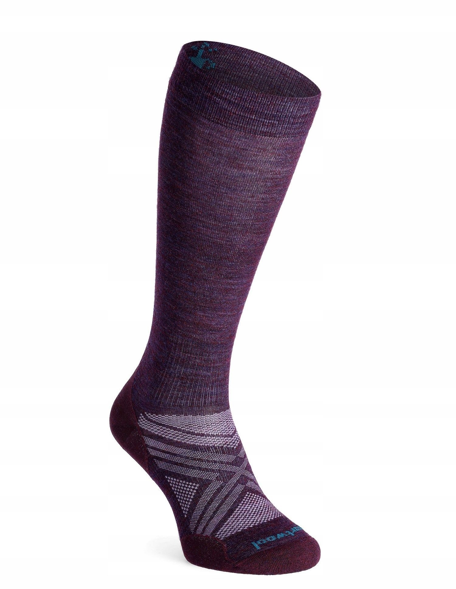 W'S Ski Zero Cushion Extra Stretch OTC Socks, L90 | purple iris, M