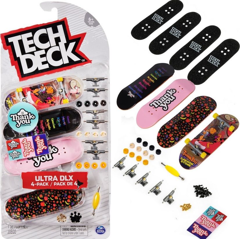 Tech Deck Tech Deck Mini Deskorolki FingerBoard Zestaw 4szt