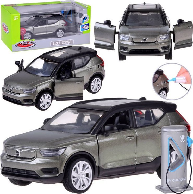 Jokomisiada Auto metalowe Elektryczny crossover Volvo XC40 dźwięki światła ZA5043