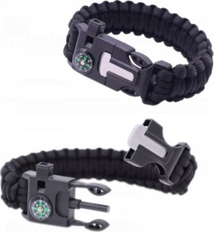 ER4 Bransoletka survival 5w1 czarna