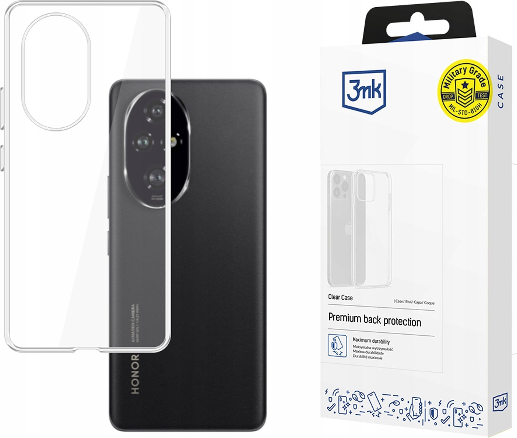 3MK Etui Clear Case do Honor 200 Pro