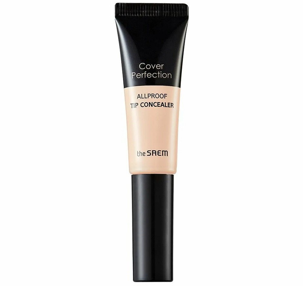 The SAEM Cover Perfection Allproof Tip Concealer korektor maskujący niedoskonałości 1.0 Clear Beige 12g