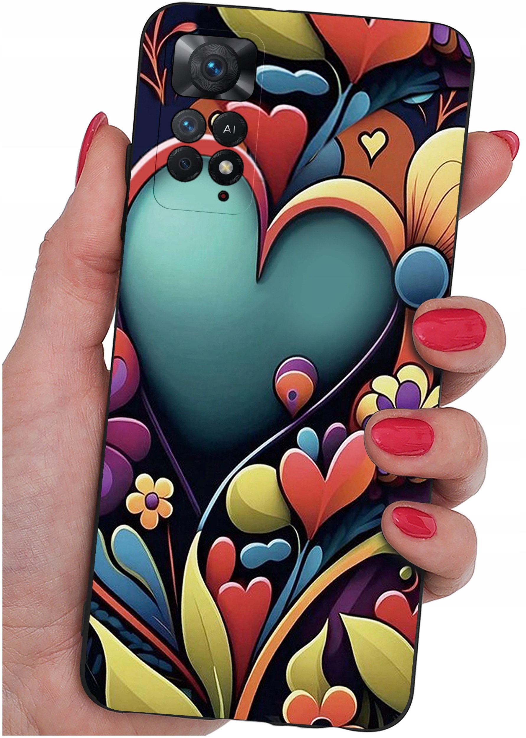 ETUI do Xiaomi Redmi Note 11 Pro | WZORY | SILIKONOWE MATT CASE + SZKŁO 9H