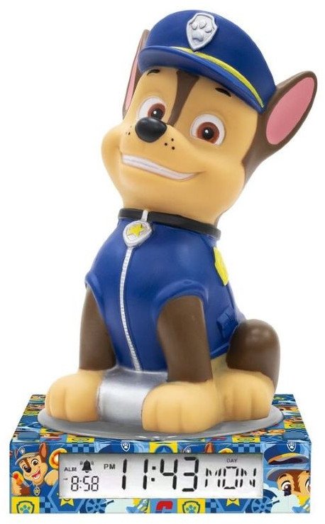 Lampka Nocna Z Budzikiem Zegar Data Budzik Ekran Lcd Paw Patrol / Psi Patrol / Pw19972