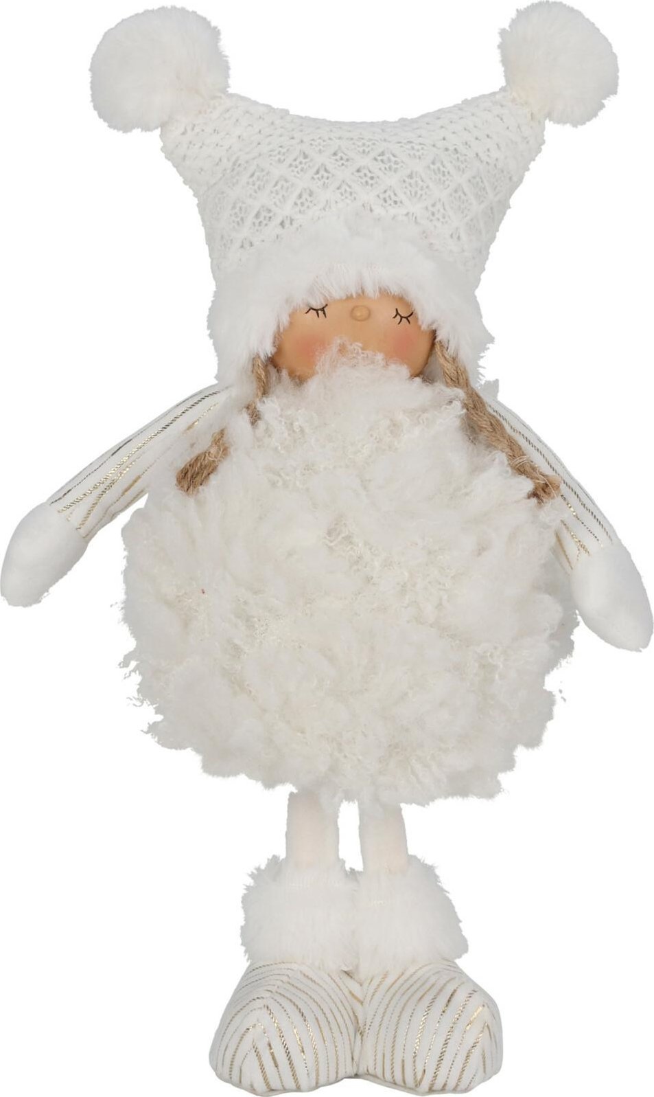 Intesi INTESI FIGURKA DEKORACYJNA DZIEWCZYNKA ŚNIEŻYNKA 33CM