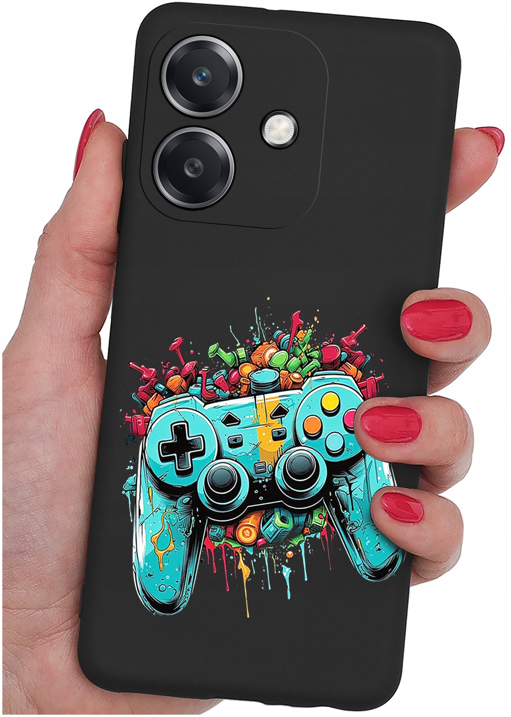 Etui do Oppo A40 | A40M | WZORY | SILIKONOWE MATT SZKŁO 9H