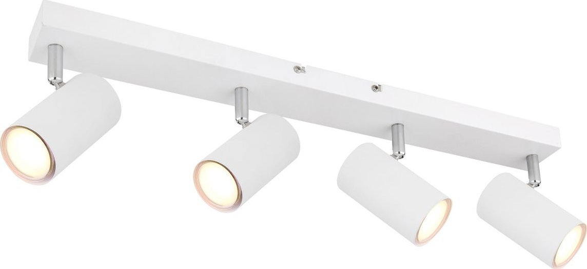 Lampa sufitowa Globo Sufitowa lampa spot Robby 57911-4W do sypialni biała