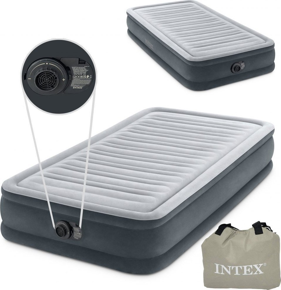 Intex Materac 191x99cm z pompką 1-osobowy Comfort 67766ND