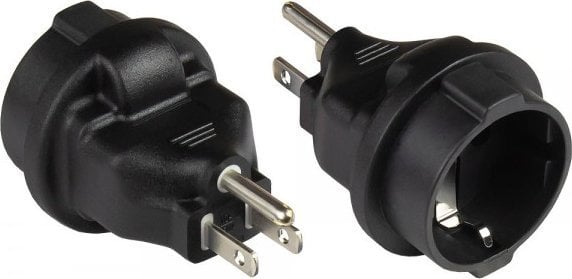 Alcasa Alcasa PA-4502S adapter wtyczek zasilających Typu B Typu F Czarny