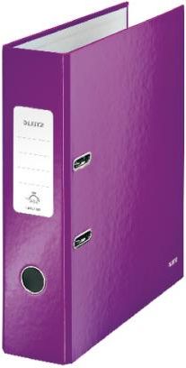 Segregator Leitz 180° Wow dźwigniowy A4 80mm fioletowy (10K302D)